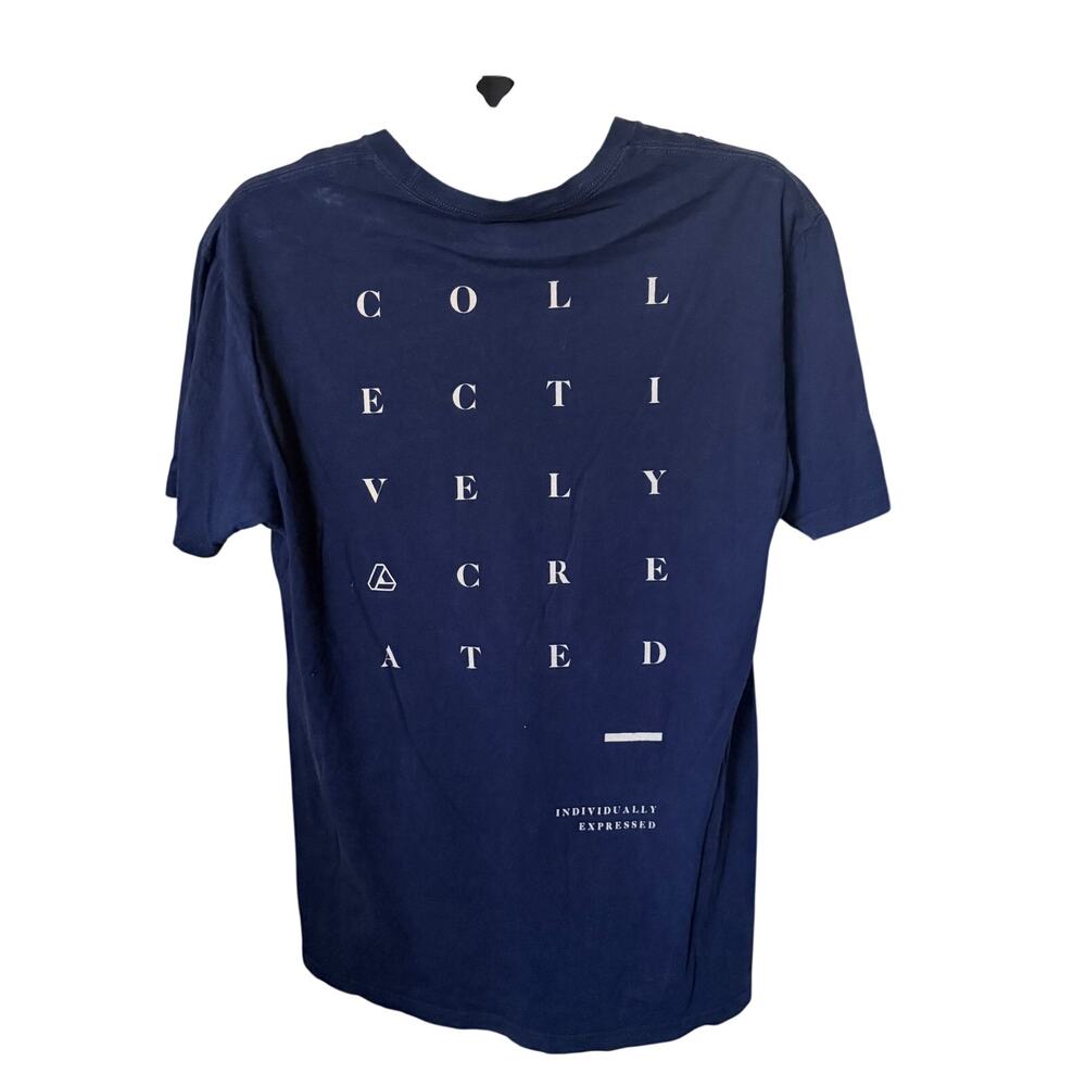 Lira Graphic T-Shirt Mens Navy Blue Created - Size L